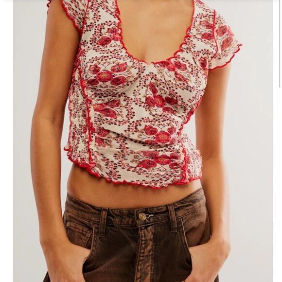 Free People Tops - NWT Oh My Baby Tee by Free People in Sand Combo Size: M